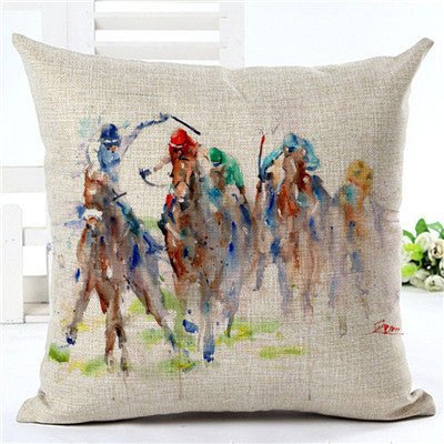 Horse pattern pillow pillowcase - Home2luxury 